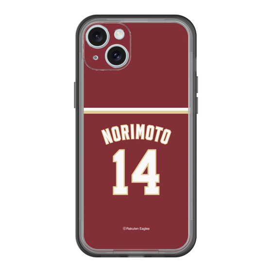 スリムプロテクションプレミアムケース［ 楽天イーグルス - #14 Norimoto - ビジター ］