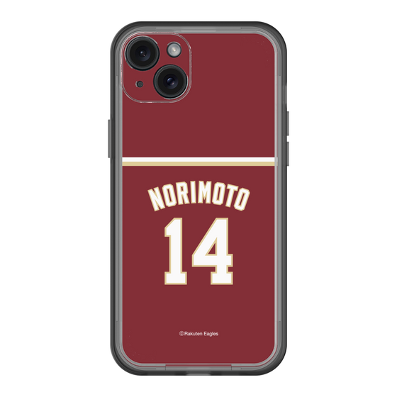 スリムプロテクションプレミアムケース［ 楽天イーグルス - #14 Norimoto - ビジター ］
