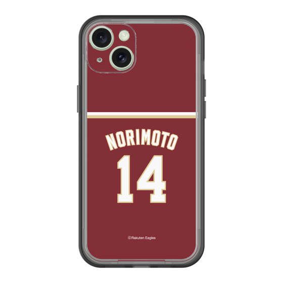 スリムプロテクションプレミアムケース［ 楽天イーグルス - #14 Norimoto - ビジター ］
