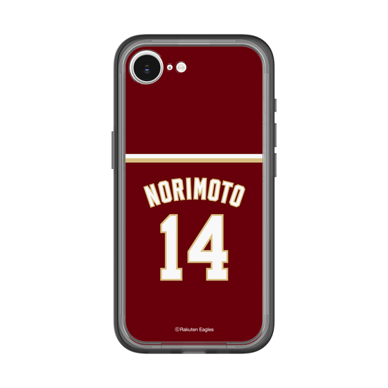 スリムプロテクションプレミアムケース［ 楽天イーグルス - #14 Norimoto - ビジター ］