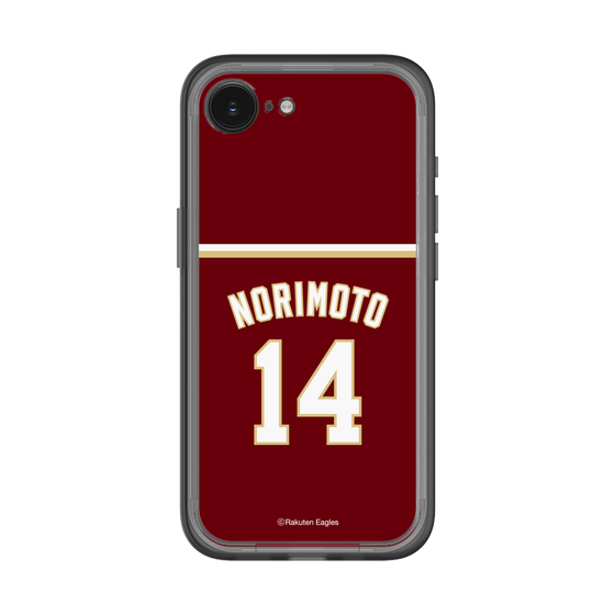 スリムプロテクションプレミアムケース［ 楽天イーグルス - #14 Norimoto - ビジター ］
