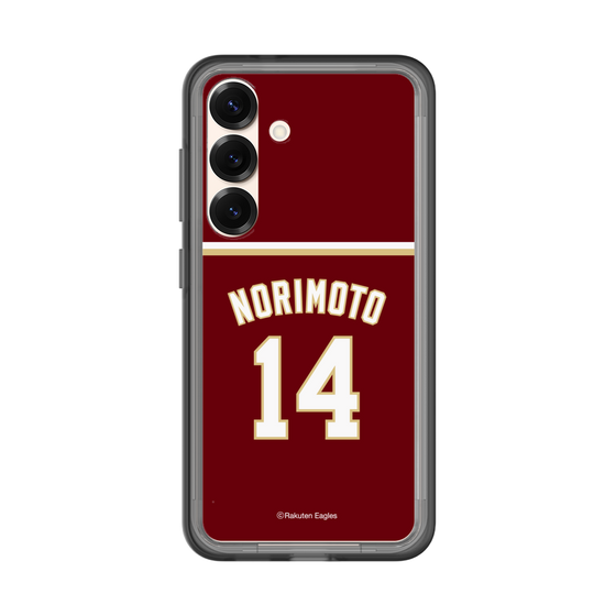 スリムプロテクションプレミアムケース［ 楽天イーグルス - #14 Norimoto - ビジター ］