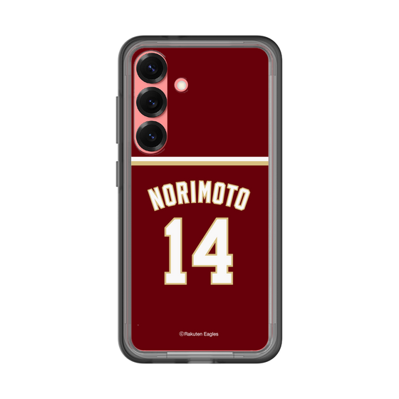 スリムプロテクションプレミアムケース［ 楽天イーグルス - #14 Norimoto - ビジター ］