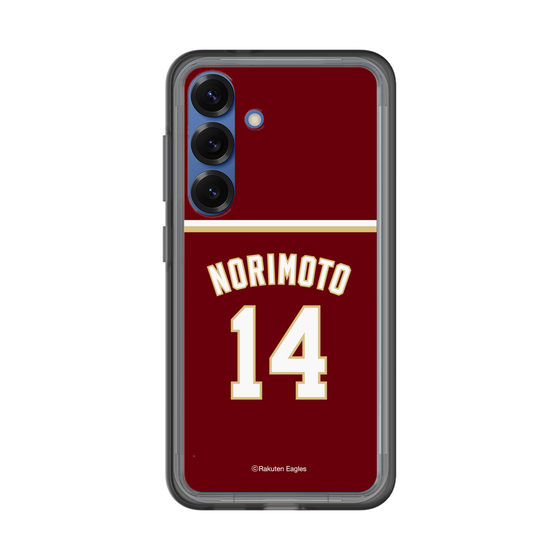スリムプロテクションプレミアムケース［ 楽天イーグルス - #14 Norimoto - ビジター ］