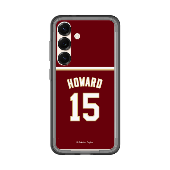 スリムプロテクションプレミアムケース［ 楽天イーグルス - #15 Howard - ビジター ］