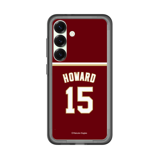 スリムプロテクションプレミアムケース［ 楽天イーグルス - #15 Howard - ビジター ］