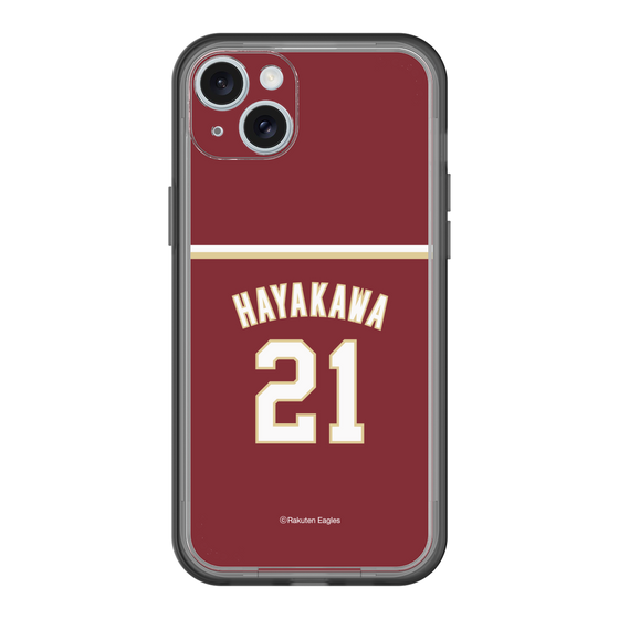 スリムプロテクションプレミアムケース［ 楽天イーグルス - #21 Hayakawa - ビジター ］