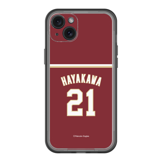 スリムプロテクションプレミアムケース［ 楽天イーグルス - #21 Hayakawa - ビジター ］