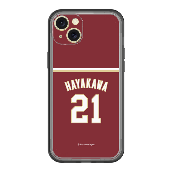 スリムプロテクションプレミアムケース［ 楽天イーグルス - #21 Hayakawa - ビジター ］