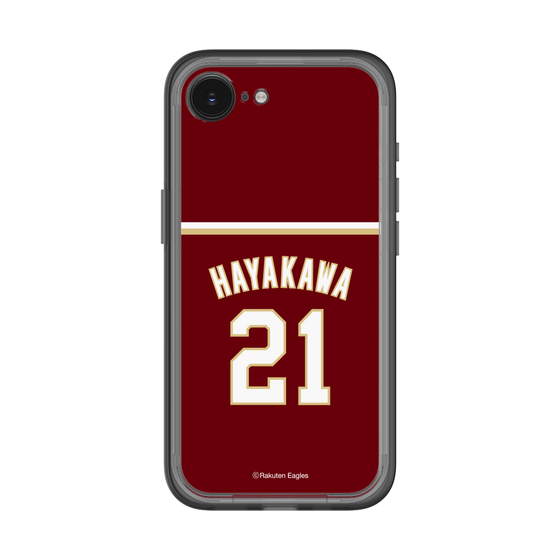 スリムプロテクションプレミアムケース［ 楽天イーグルス - #21 Hayakawa - ビジター ］