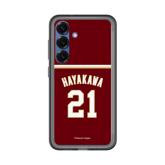 スリムプロテクションプレミアムケース［ 楽天イーグルス - #21 Hayakawa - ビジター ］