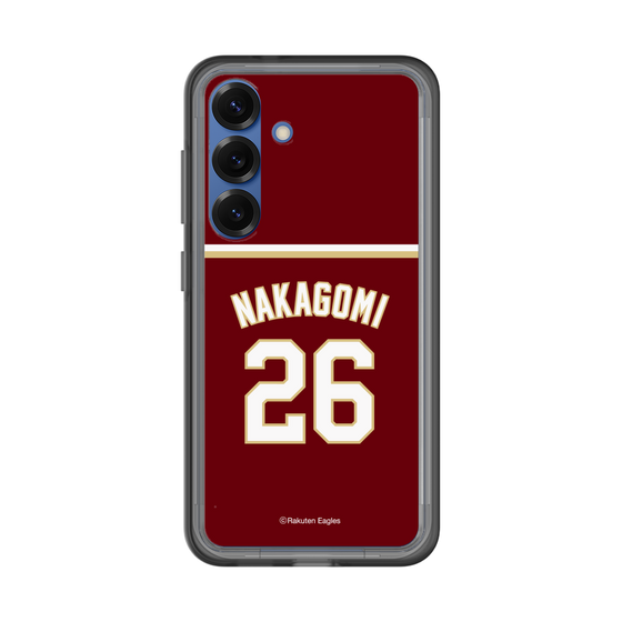 スリムプロテクションプレミアムケース［ 楽天イーグルス - #26 Nakagomi - ビジター ］