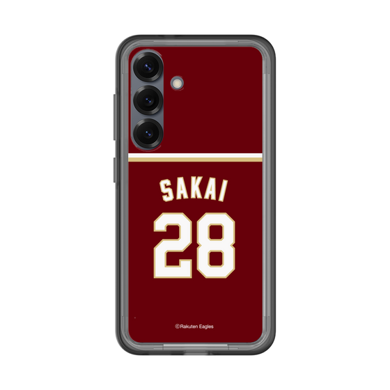 スリムプロテクションプレミアムケース［ 楽天イーグルス - #28 Sakai - ビジター ］