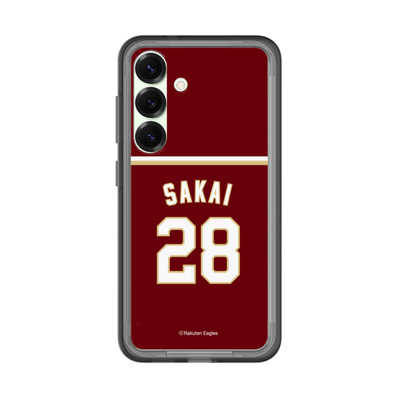 スリムプロテクションプレミアムケース［ 楽天イーグルス - #28 Sakai - ビジター ］