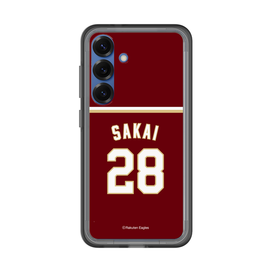 スリムプロテクションプレミアムケース［ 楽天イーグルス - #28 Sakai - ビジター ］
