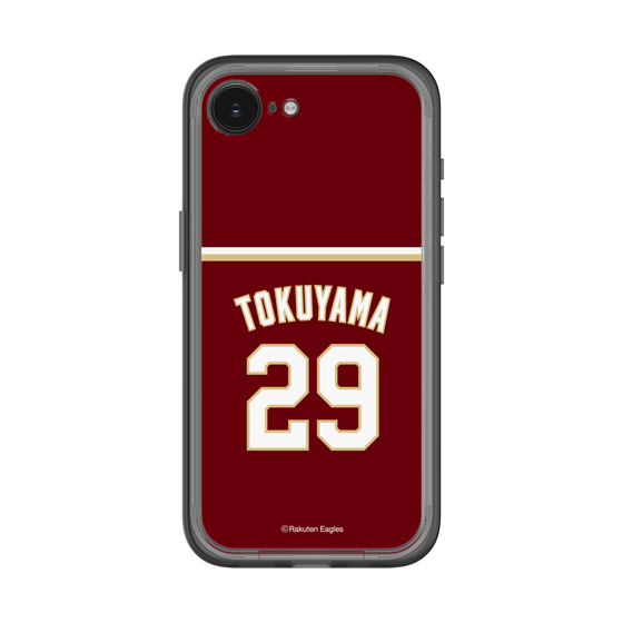 スリムプロテクションプレミアムケース［ 楽天イーグルス - #29 Tokuyama - ビジター ］