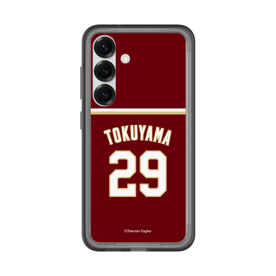 スリムプロテクションプレミアムケース［ 楽天イーグルス - #29 Tokuyama - ビジター ］