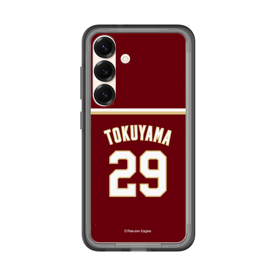 スリムプロテクションプレミアムケース［ 楽天イーグルス - #29 Tokuyama - ビジター ］