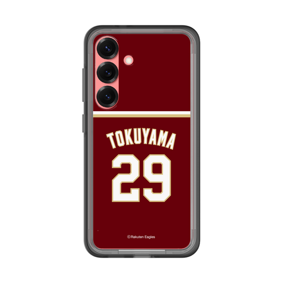 スリムプロテクションプレミアムケース［ 楽天イーグルス - #29 Tokuyama - ビジター ］