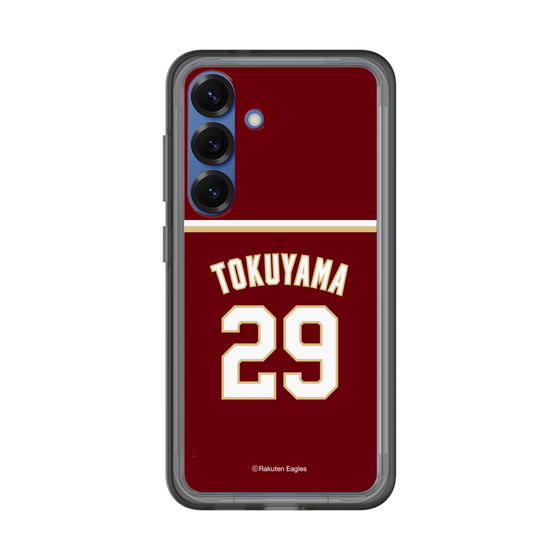 スリムプロテクションプレミアムケース［ 楽天イーグルス - #29 Tokuyama - ビジター ］