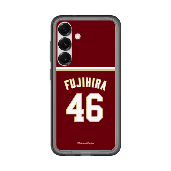 スリムプロテクションプレミアムケース［ 楽天イーグルス - #46 Fujihira - ビジター ］