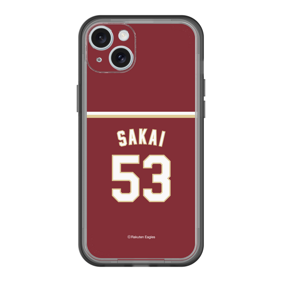 スリムプロテクションプレミアムケース［ 楽天イーグルス - #53 Sakai - ビジター ］