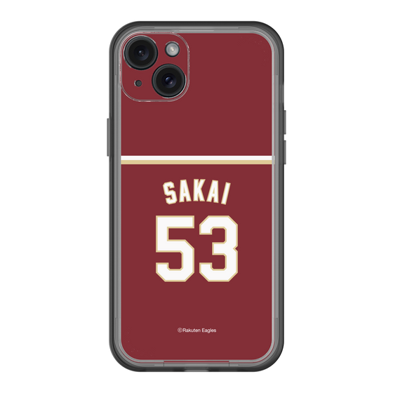 スリムプロテクションプレミアムケース［ 楽天イーグルス - #53 Sakai - ビジター ］