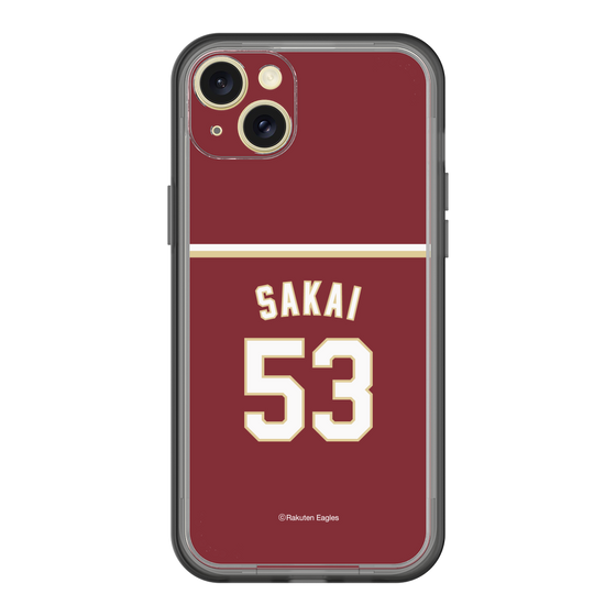 スリムプロテクションプレミアムケース［ 楽天イーグルス - #53 Sakai - ビジター ］