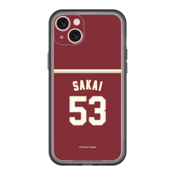 スリムプロテクションプレミアムケース［ 楽天イーグルス - #53 Sakai - ビジター ］