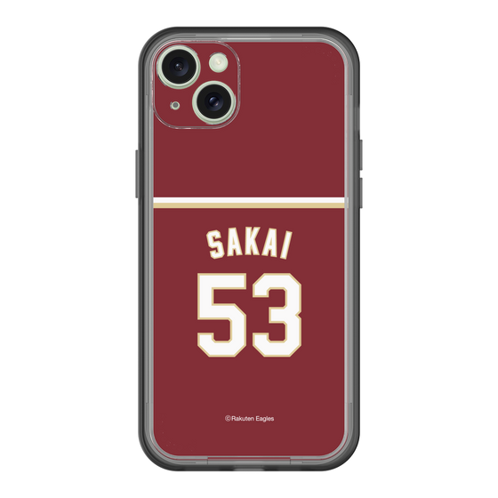 スリムプロテクションプレミアムケース［ 楽天イーグルス - #53 Sakai - ビジター ］