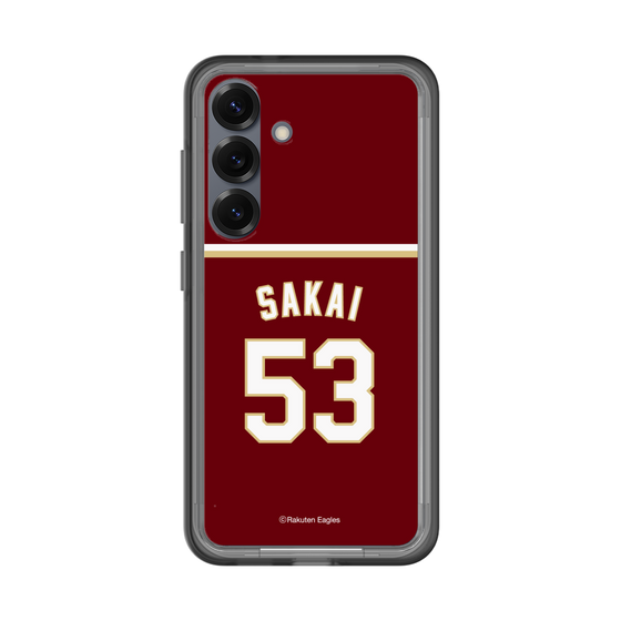 スリムプロテクションプレミアムケース［ 楽天イーグルス - #53 Sakai - ビジター ］