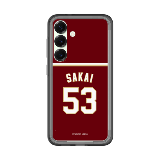 スリムプロテクションプレミアムケース［ 楽天イーグルス - #53 Sakai - ビジター ］
