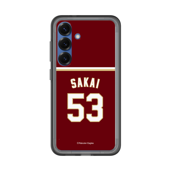 スリムプロテクションプレミアムケース［ 楽天イーグルス - #53 Sakai - ビジター ］