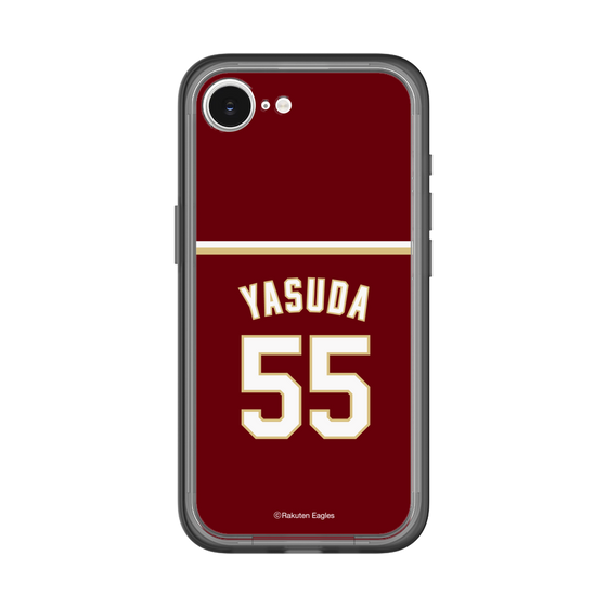 スリムプロテクションプレミアムケース［ 楽天イーグルス - #55 Yasuda - ビジター ］