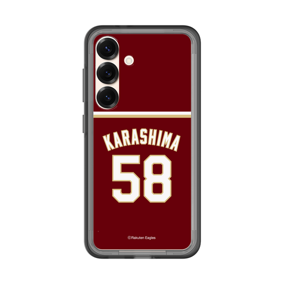 スリムプロテクションプレミアムケース［ 楽天イーグルス - #58 Karashima - ビジター ］