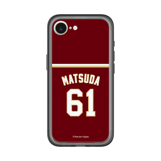 スリムプロテクションプレミアムケース［ 楽天イーグルス - #61 Matsuda - ビジター ］