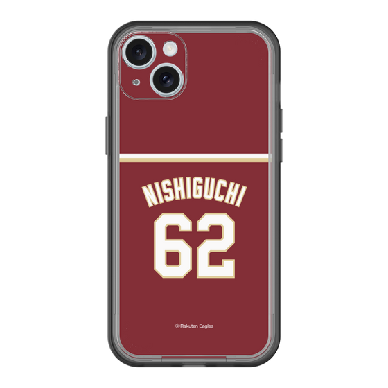 スリムプロテクションプレミアムケース［ 楽天イーグルス - #62 Nishiguchi - ビジター ］