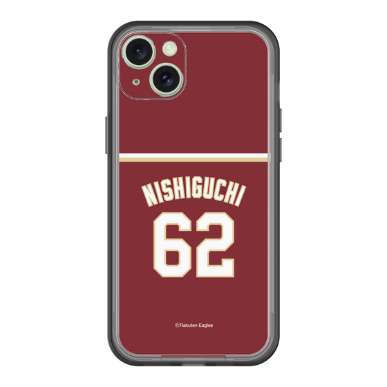 スリムプロテクションプレミアムケース［ 楽天イーグルス - #62 Nishiguchi - ビジター ］