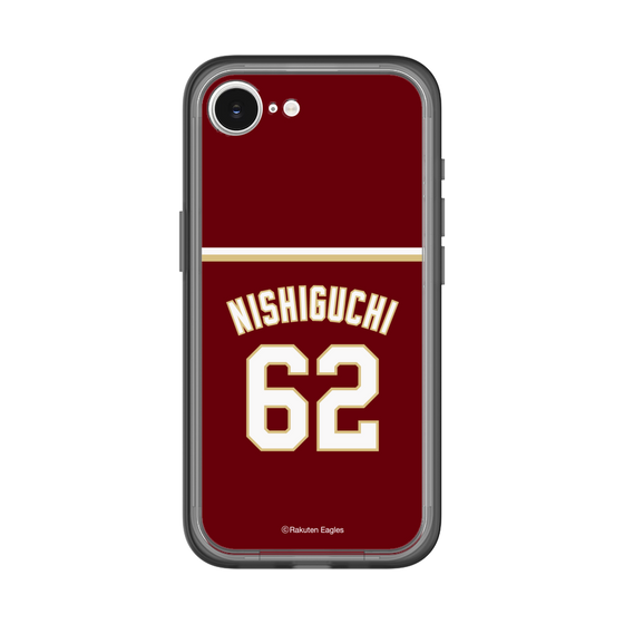 スリムプロテクションプレミアムケース［ 楽天イーグルス - #62 Nishiguchi - ビジター ］