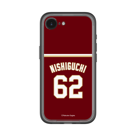 スリムプロテクションプレミアムケース［ 楽天イーグルス - #62 Nishiguchi - ビジター ］