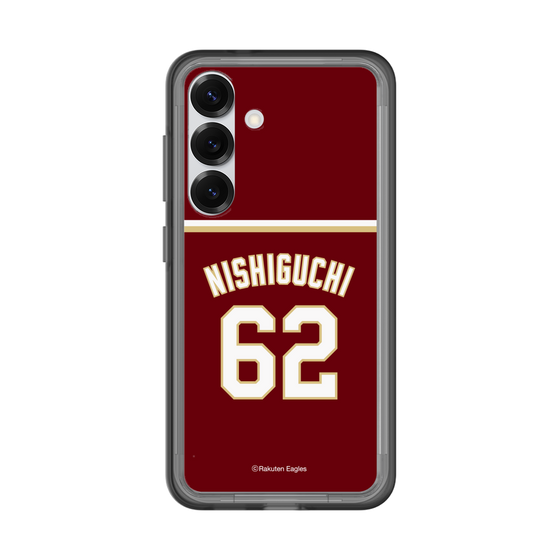 スリムプロテクションプレミアムケース［ 楽天イーグルス - #62 Nishiguchi - ビジター ］