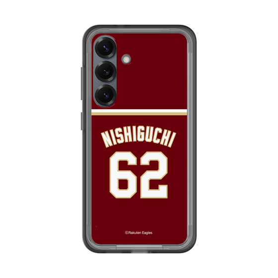 スリムプロテクションプレミアムケース［ 楽天イーグルス - #62 Nishiguchi - ビジター ］