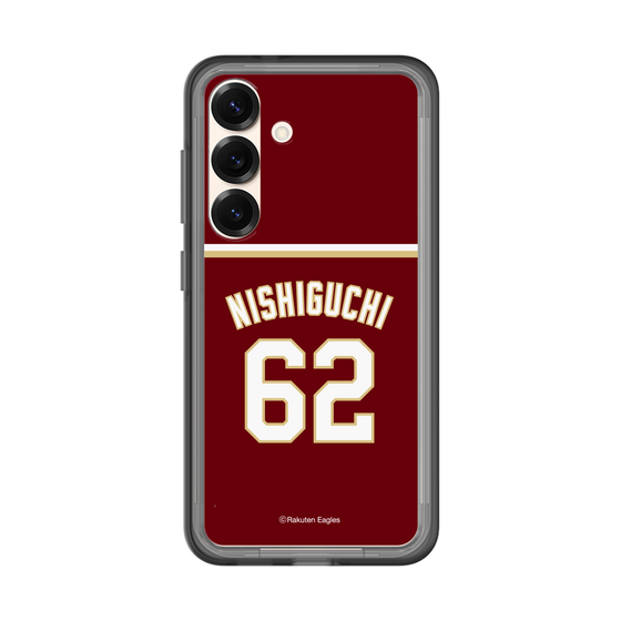 スリムプロテクションプレミアムケース［ 楽天イーグルス - #62 Nishiguchi - ビジター ］