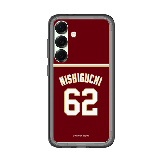 スリムプロテクションプレミアムケース［ 楽天イーグルス - #62 Nishiguchi - ビジター ］
