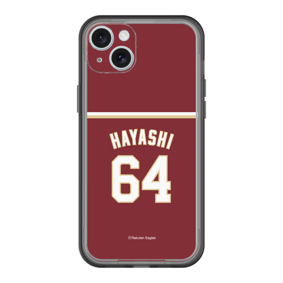 スリムプロテクションプレミアムケース［ 楽天イーグルス - #64 Hayashi - ビジター ］