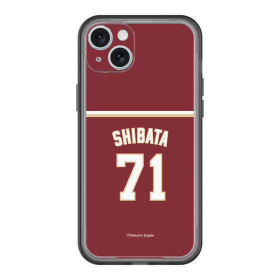 スリムプロテクションプレミアムケース［ 楽天イーグルス - #71 Shibata - ビジター ］