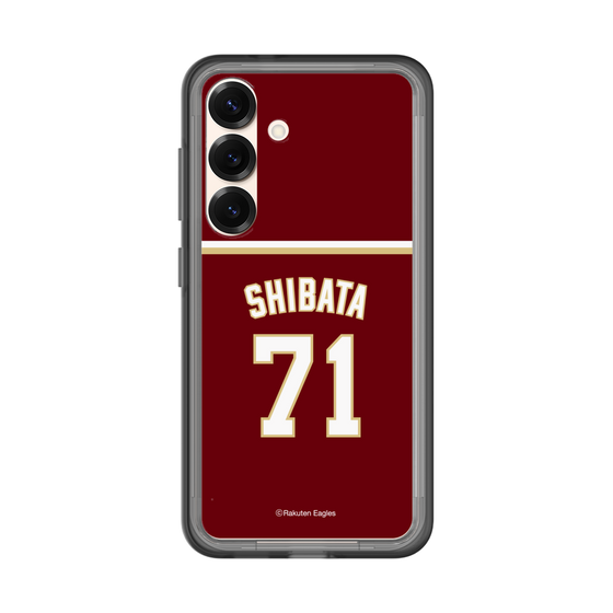 スリムプロテクションプレミアムケース［ 楽天イーグルス - #71 Shibata - ビジター ］