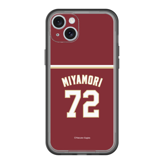 スリムプロテクションプレミアムケース［ 楽天イーグルス - #72 Miyamori - ビジター ］
