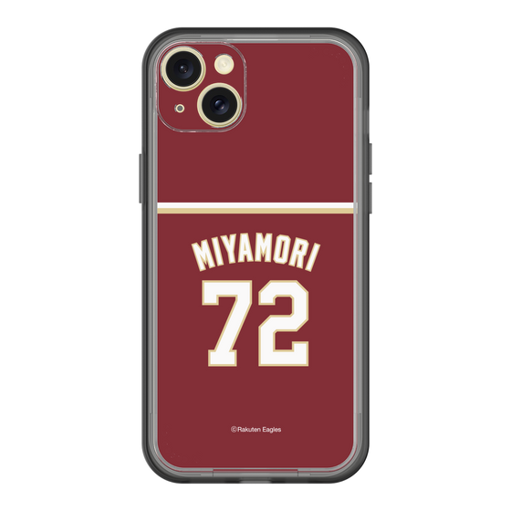 スリムプロテクションプレミアムケース［ 楽天イーグルス - #72 Miyamori - ビジター ］
