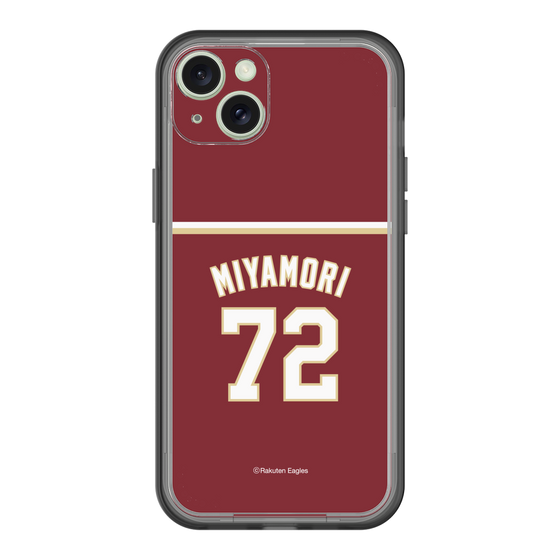 スリムプロテクションプレミアムケース［ 楽天イーグルス - #72 Miyamori - ビジター ］